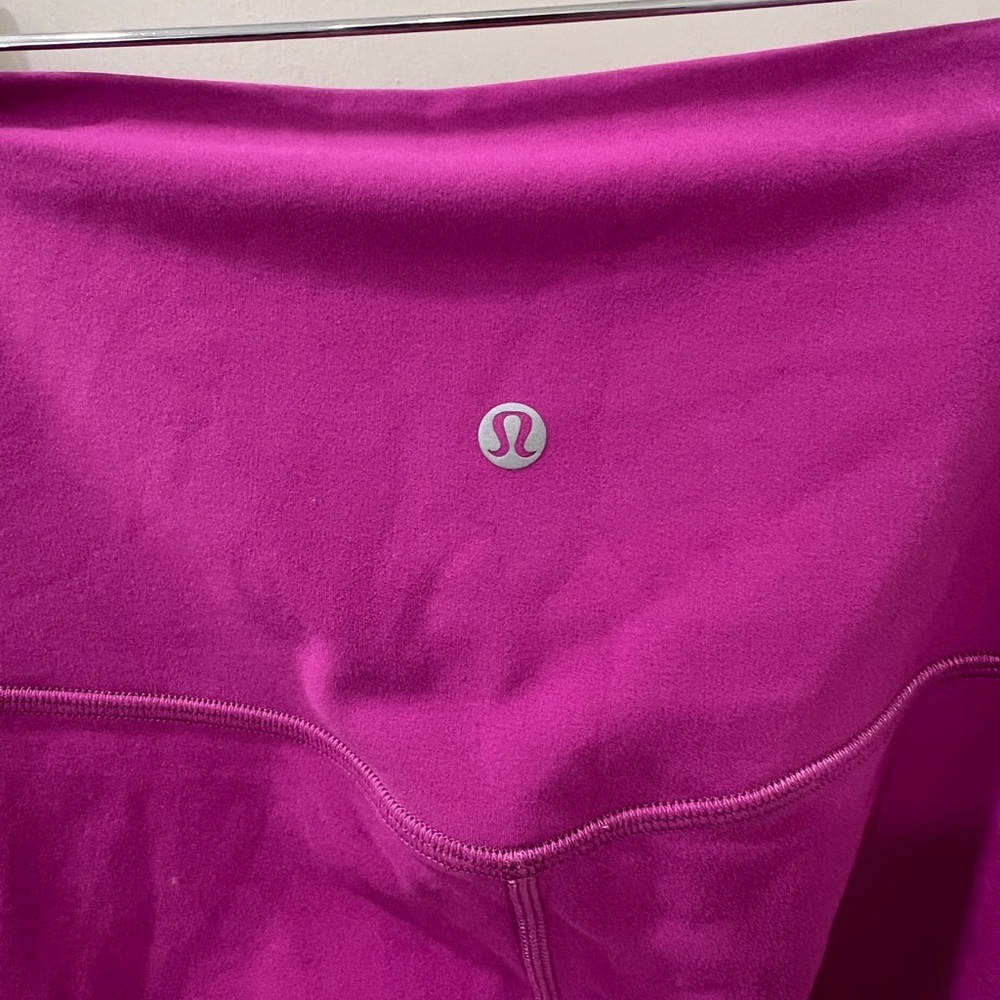 Lululemon magenta double lined leggings